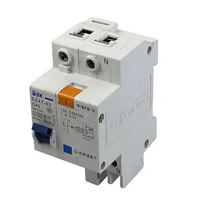 AC 230 V/400 V 40A 6000A din рейка 1 P + N замыкание утечки|leakage circuit breaker|circuit breakerearth leakage breaker |