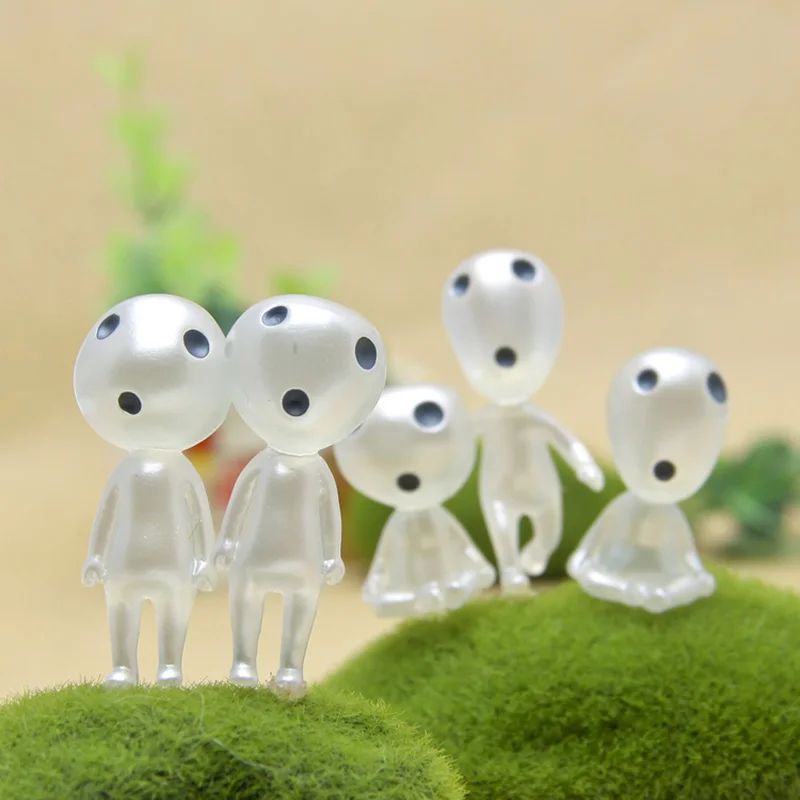 5 шт./лот милая игрушка Миядзаки Принцесса Мононоке светящееся дерево эльфы дух