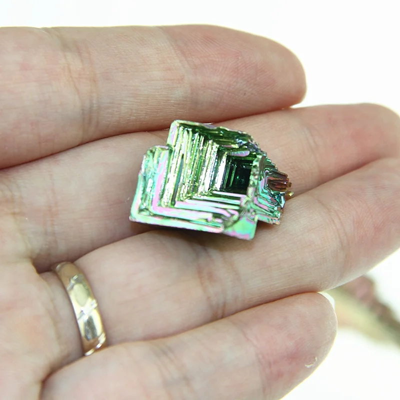 1 шт. Радужный титановый висмут образец минеральный кристалл кварц домашний