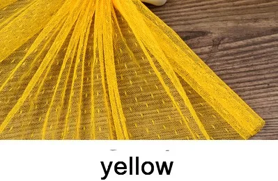 yellow Ширина 150 см маленькая звезда Мягкая ткань точка сетка ткань тюль юбка для DIY штора ручной работы одежда свадебное украшение P095 - Цвет: yellow