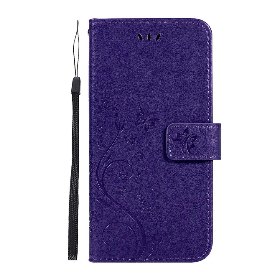 Deep Purple Флип-чехол для телефона для samsung Galaxy M20 M10 A50 A6S A8S S10 S10E S9 S8 J4 J6 плюс J3 Fundas кожаный чехол-бумажник с крышкой Капа D04Z - Цвет: Deep Purple