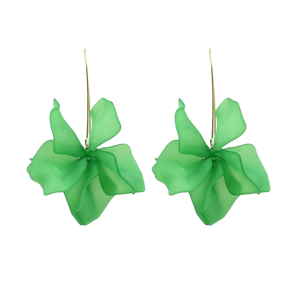 2019 New Designs Fashion Resin Flower Long Earrings International Bohemia Handmade Petal Dangle For Women Jewelry Gifts | Украшения и