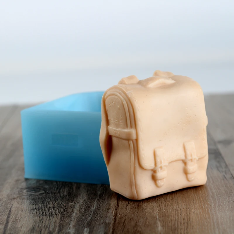 

Silicone Soap Mold Backpack Shape Handmade Mould Craft Resin Decorating Tool