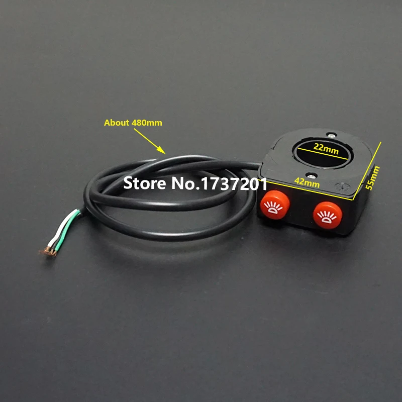 1 шт. пластик мотоцикл велосипед руль выключен кнопка головы выключателя света