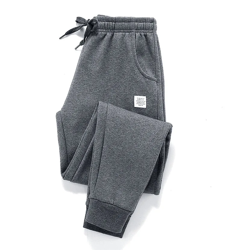 Thick Fleece Jogger Mens Pants Cotton Trousers Male Winter Warm Velvet Sweatpants Tracksuit Joggers Autumn Winter M-4XL
