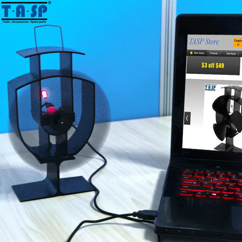 6 дюймов Multi Функция тепла питание Эко Плита вентилятор для дровяной камин и USB