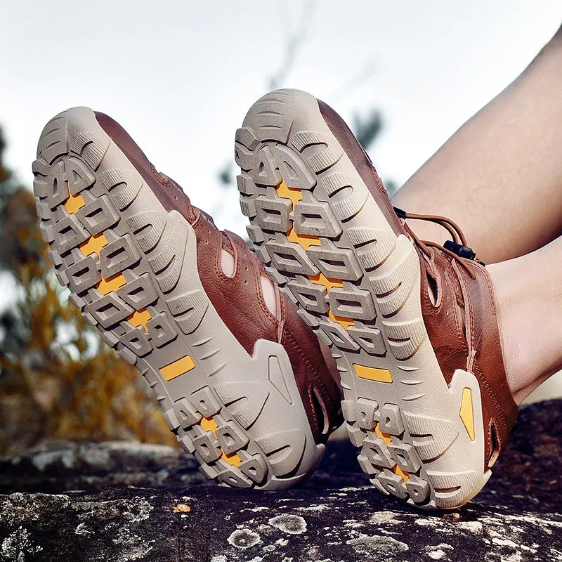 2019 Новая мужская обувь Летняя уличная пляжная дышащая повседневная специальная