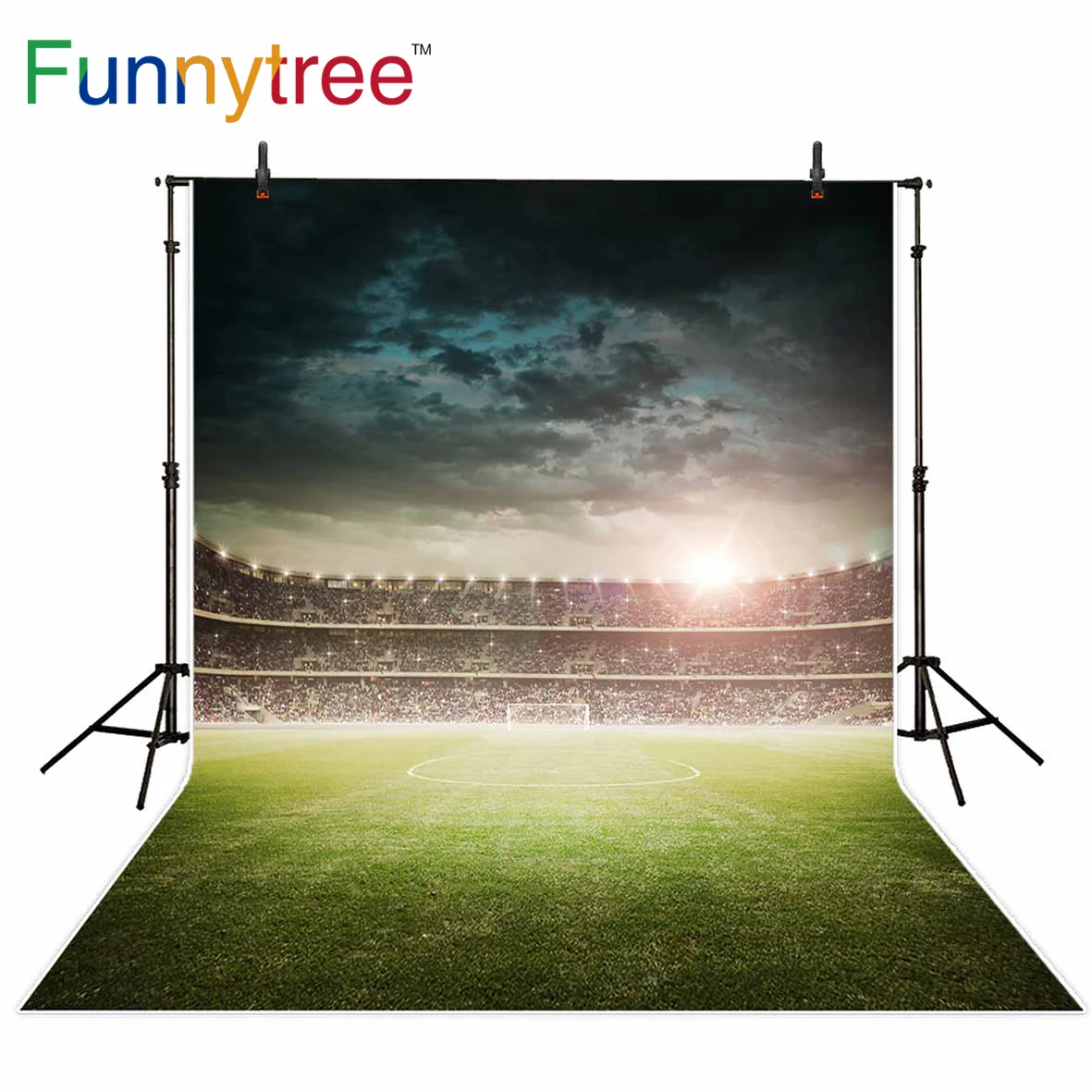 

Фон Funnytree для фотосъемки, боке, спортивный стадион, небо, облако, декорации, профессиональная Фотостудия