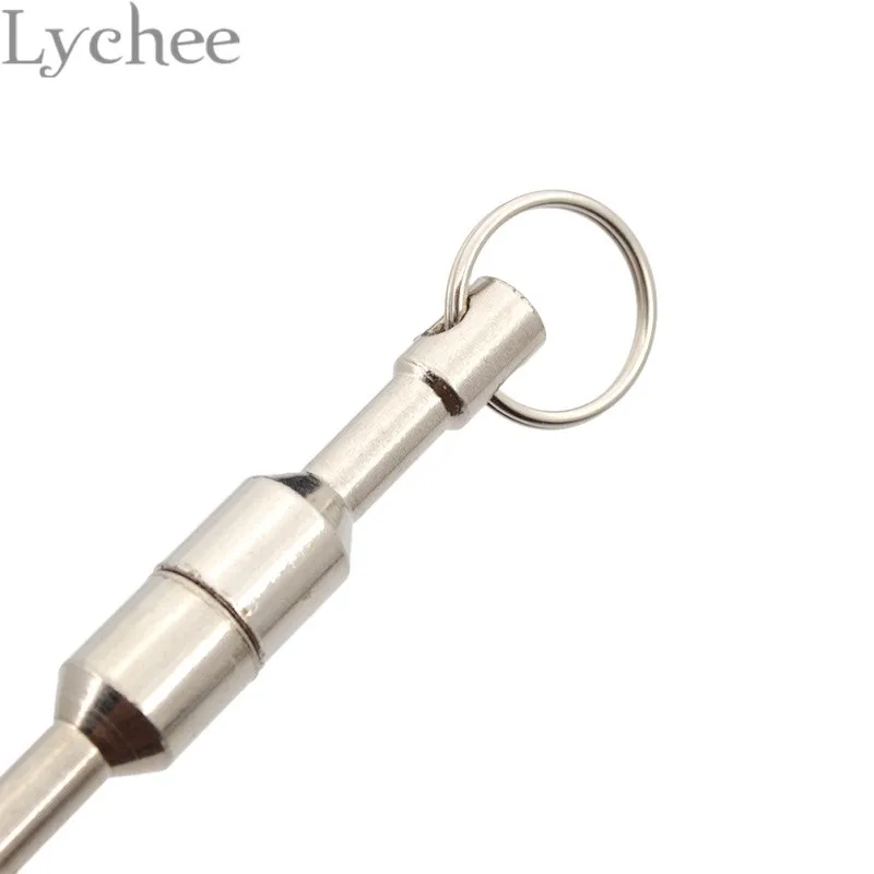 Lychee 1 пара серебряный цвет тест магнит проверка брелок ювелирные изделия серебро лом металл сильная неодимовая магнитная цепочка для ключей