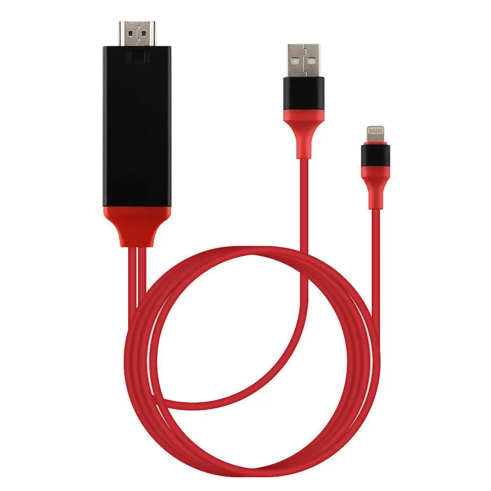 8 Pin Lightning для ТВ HD tv зеркальный кабель HDMI AV адаптер для Android iPhone