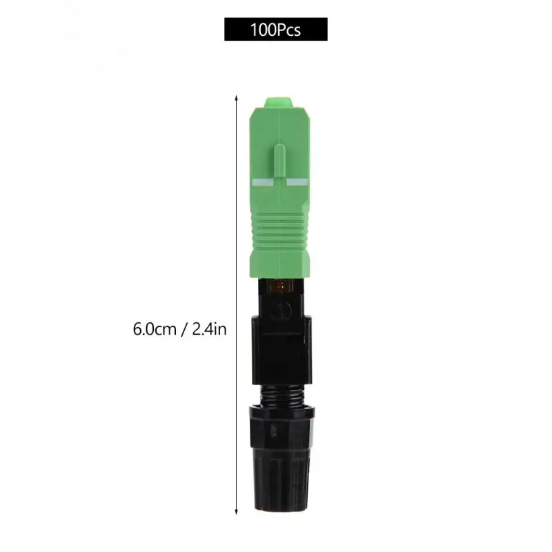 100 шт./лот SC/APC встроенный оптический Волоконно Быстрый Соединительный адаптер