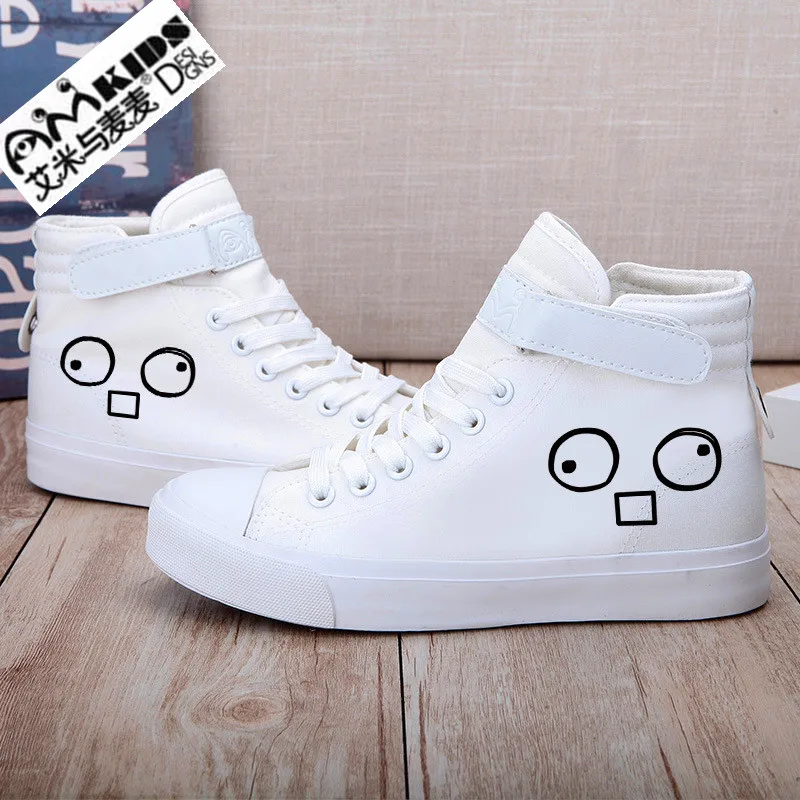 AMYMM дети выглядят очаровательно свежими ручной росписи парусиновые туфли