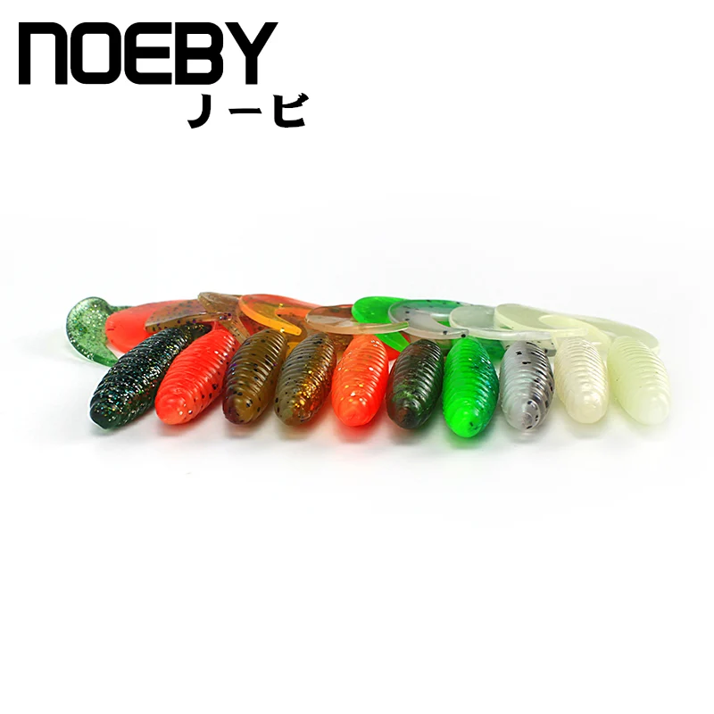 NOEBY 6 шт./лот Мягкая приманка 85 мм/7 г рыболовная воблер свинцовый крючок с головкой