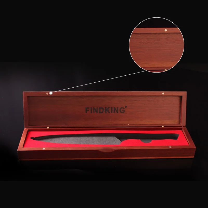 Новый элегантный ручной полированный деревянный ящик для ножей Findking Подарочный