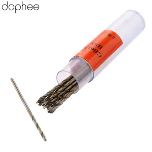 Dophee 10 шт. микро сверло 1 мм с прямым хвостовиком высокоскоростные стальные спиральные сверла из быстрорежущей стали быстрорежущая стандартная электроинструмент