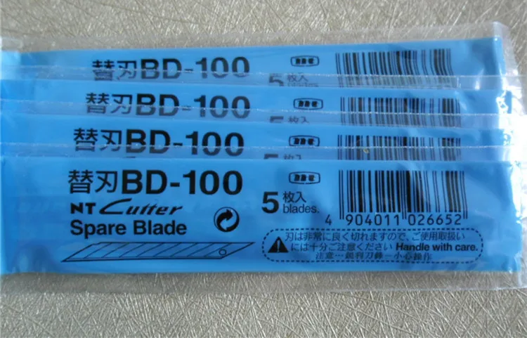 Airlfa BD-100 Japanese NT Cutter small art blade 30 degrees 50pcs/Lot 10boxes(500pcs) | Инструменты