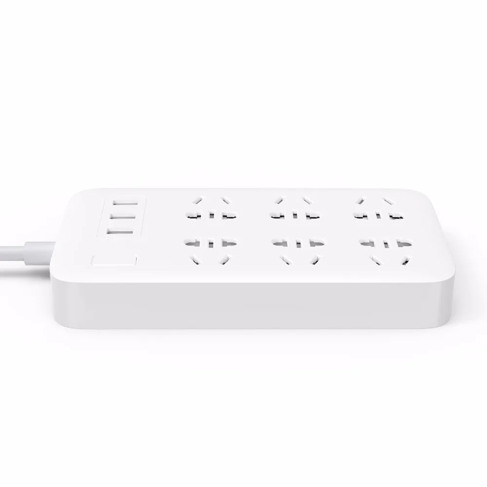 2017 Оригинальный Электрический штекер Xiaomi 6 с 3 USB портом быстрой зарядки для