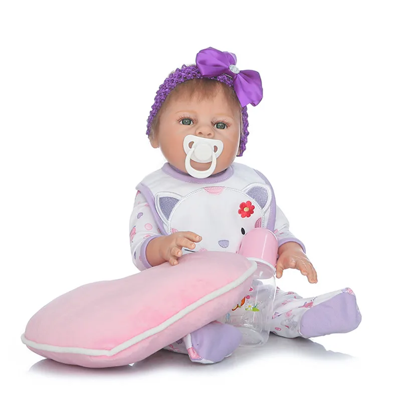 Новый стиль реалистичные силиконовые куклы для новорожденных девочек детские