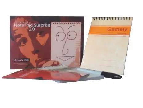 Блокнот с сюрпризом 2 0-Волшебные трюки Магия Крупным планом волшебные аксессуары