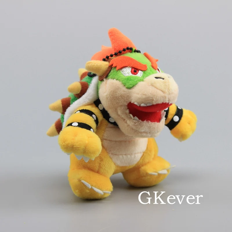 3 цвета Super Mario Bros. Bowser плюшевый Купа кукла для ключей, игрушка с оригинальной упаковкой(13 см