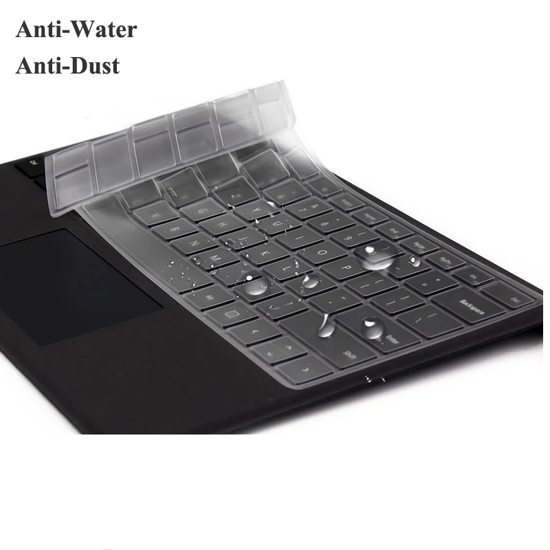 Прозрачная ультратонкая силиконовая клавиатура 0 15 мм для Microsoft Surface Pro 4 5 6 12 3