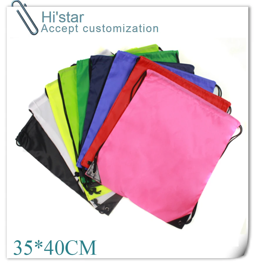 Многоразовые мешки для хранения из ткани Оксфорд на шнурке 35*40 см