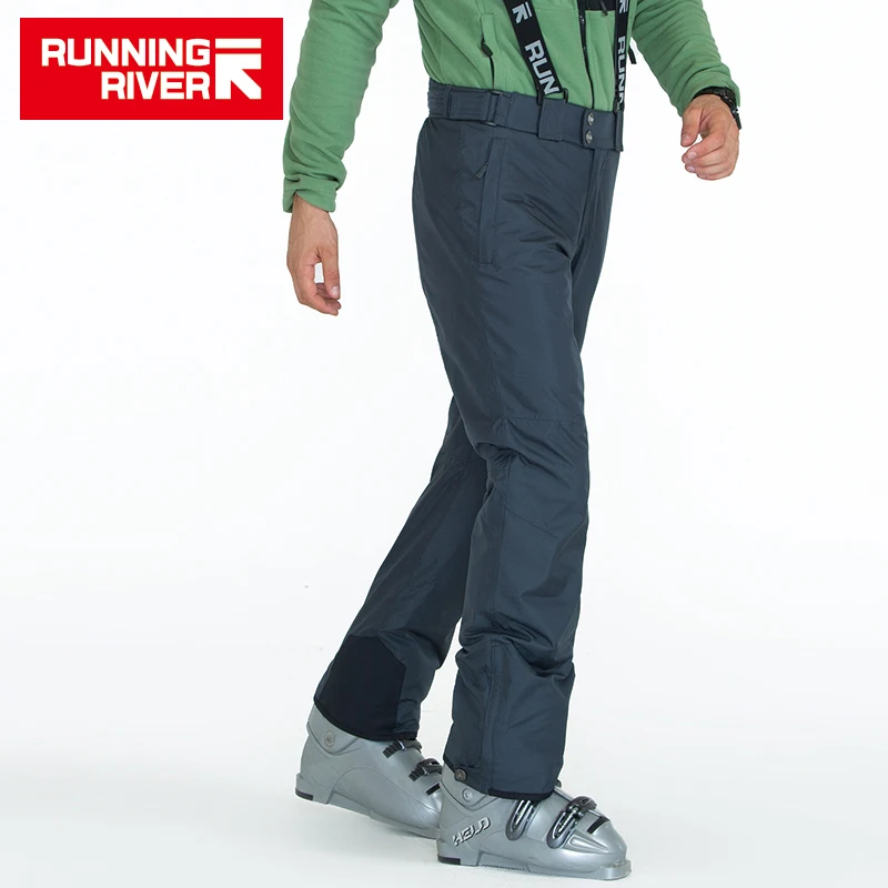 RUNNING RIVER Бренд Мужские Зимние Лыжные Штаны С Погонами 3 цвета 6 Размеров Снег Брюки