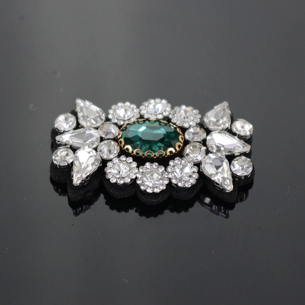 3D Стразы ручной работы нашивки из бисера в виде короны нашивка снежинки для