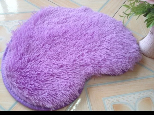 4 размера 10 видов цветов в форме сердца плюшевый лохматый мягкий ковер коврик