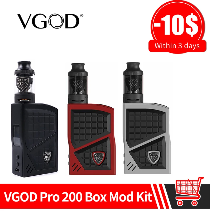 Оригинальный VGOD Pro 200 поле Mod Kit испаритель Вт 3 мл Sub Ом танк распылитель