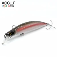 aoclu new lure wobblers 120mm 23g suspending hard bait minnow crank fishing lure vmc hooks 6 colors tackle
