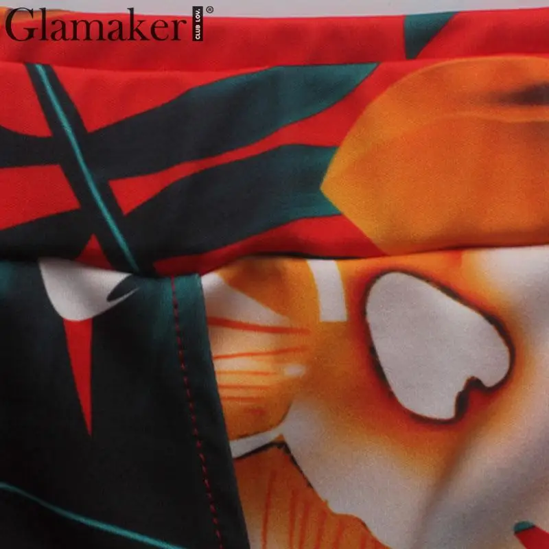 Glamaker, сексуальное женское платье с v-образным вырезом размера плюс, весна-лето, костюм из двух частей, элегантное платье миди, вечерние платья без рукавов для клуба, vestidos