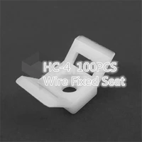 100pcslot yt444x hc 4 saddle with fixed bridge cable ties wire fixed seat screw holes seat free shipping russia