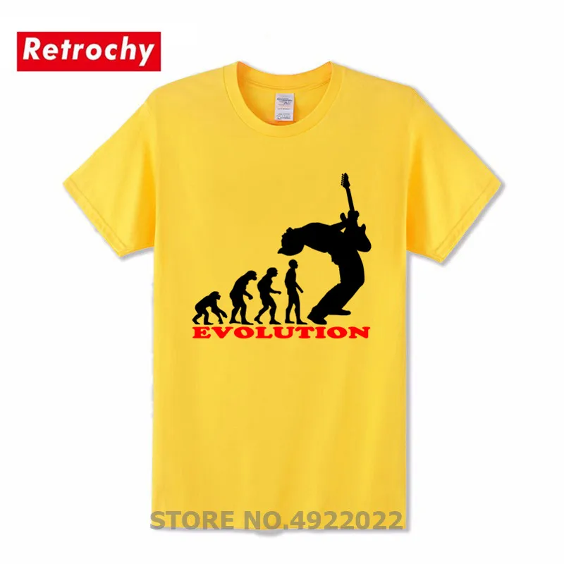 Stylish Bass Player T-Shirt Creative Design Evolution Men's T Shirt Funny Rock Music Lovers Tshirt Urban Brand New Clothing | Мужская