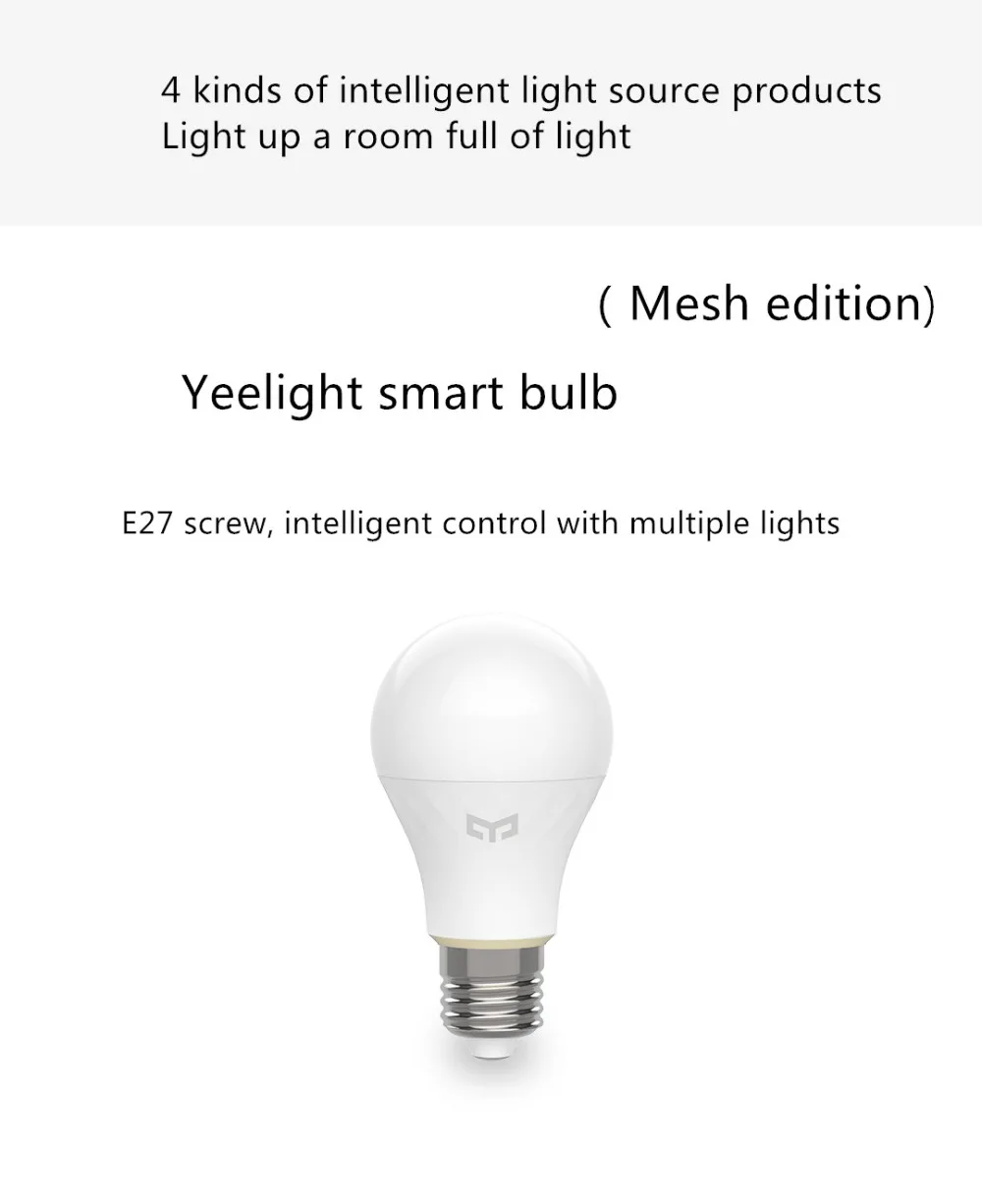 В комплекте распродажа новейший Xiao mi jia Yeelight Bluetooth сетчатая версия умный прожектор работает с yeelight шлюзом для mi home app