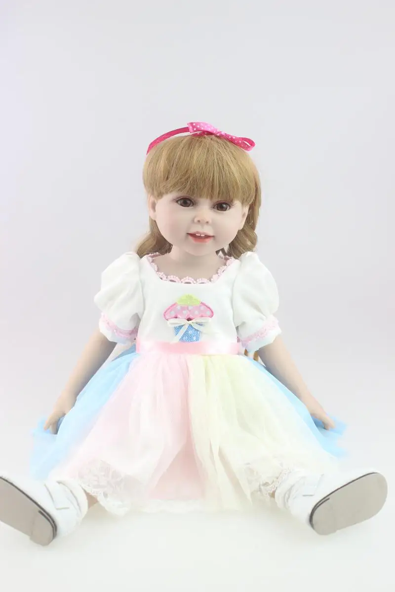 Кукла Reborn Girl 45 см Journey Dollie &amp me модная bebes игрушки для девочек подарок полностью
