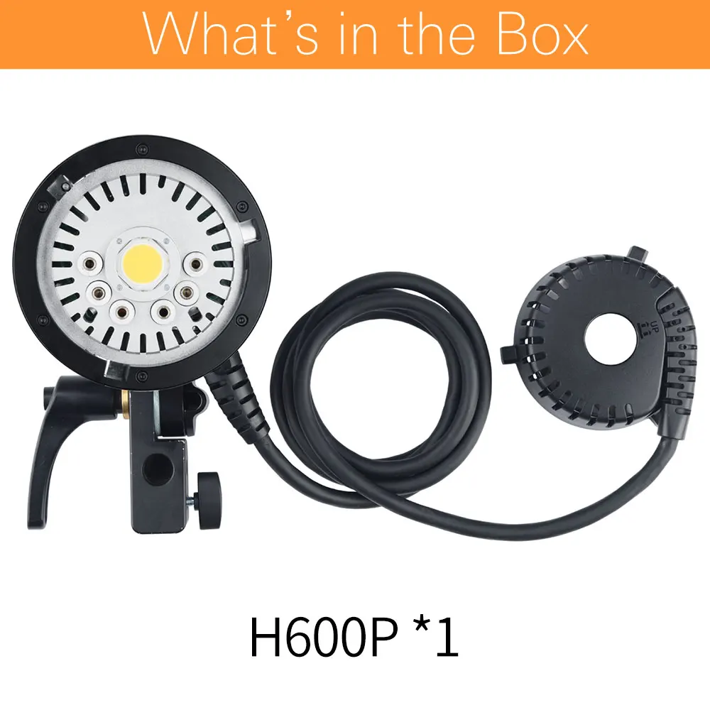 Флэш-головка для вспышки speedgodox H600P с креплением Bowens ручная удлинительная головка