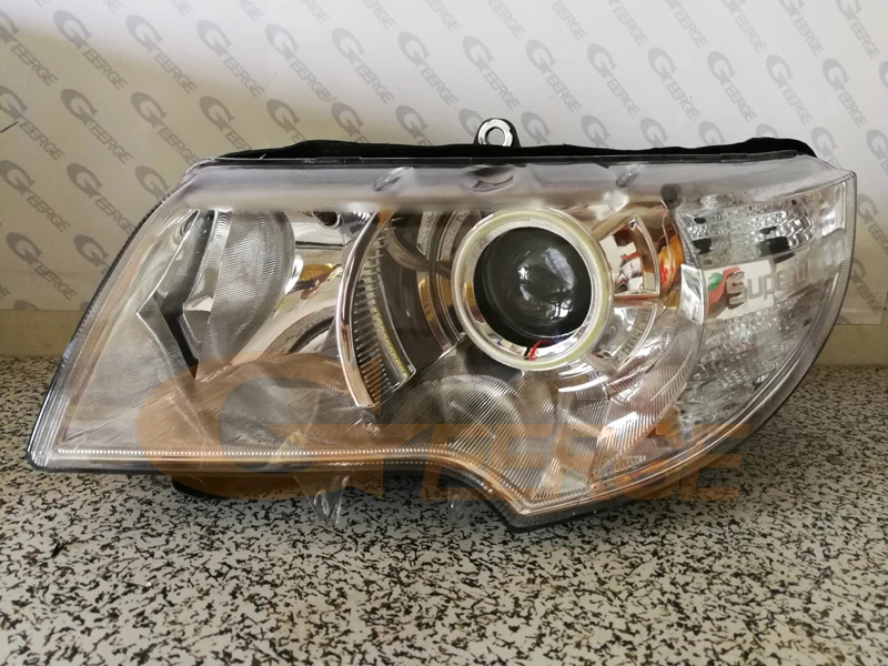 Для Skoda Superb 2008 2009 2010 2011 2012 2013 галогенная фара отличное ангельские глазки ультра яркий COB комплект светодиодов «глаза ангела»