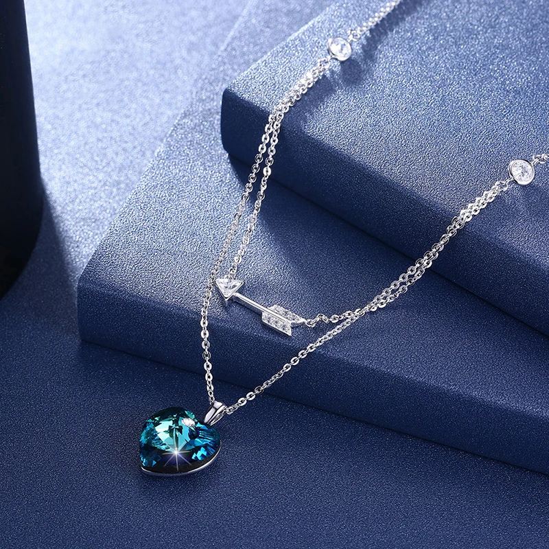 Подвеска в виде сердца от SWAROVSKI серебро 925 пробы | Украшения и аксессуары