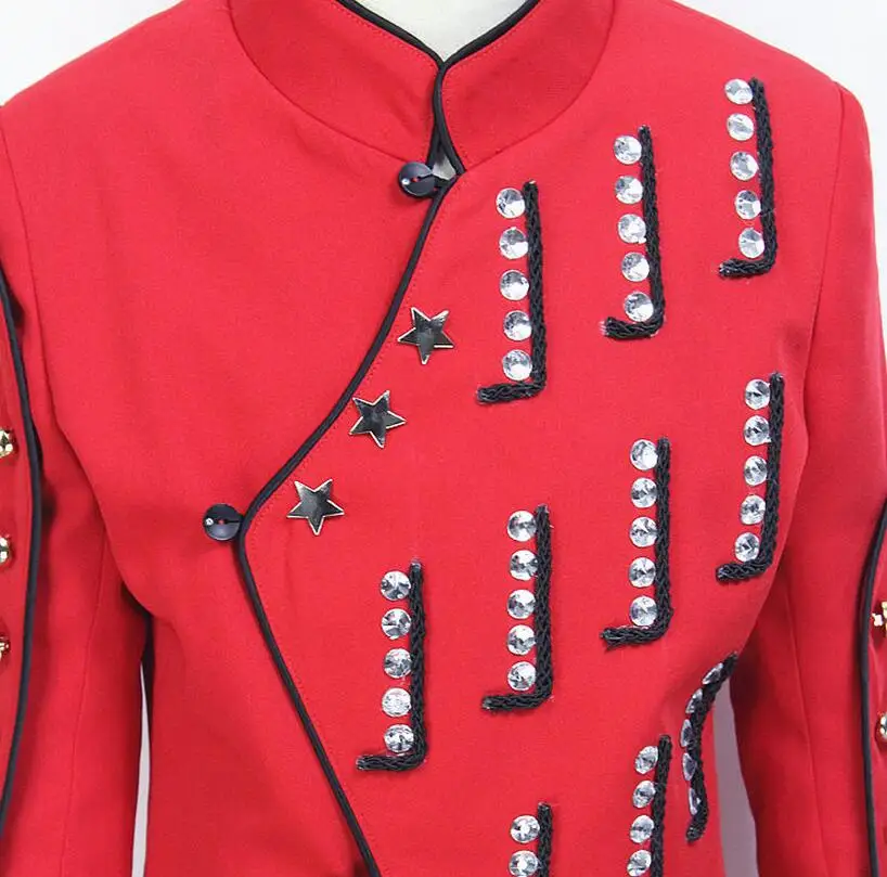 M 4XL Горячая/Весенняя Мужская Новая мода Большой красный праздничный костюм