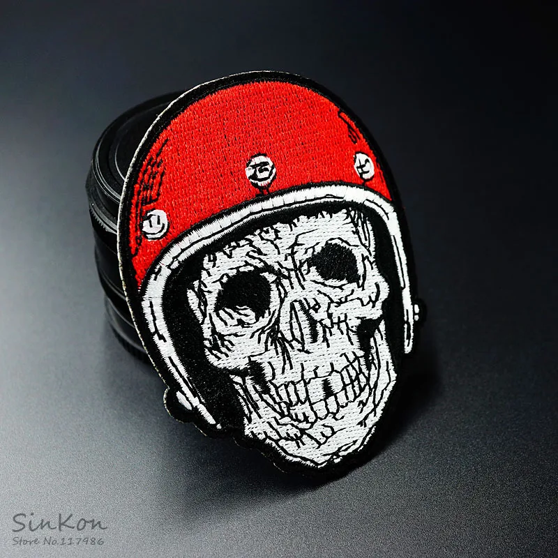 Вышитая аппликация с черепом (Размер: 7 0x9 2 см)|iron on patch embroidered|iron patchesiron |