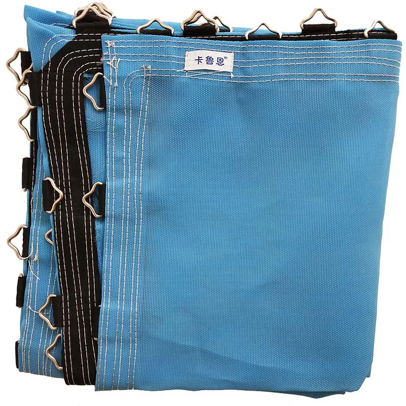 Light Blue Mat Пользовательские цветные банджи мат-батут с треугольными кольцами - Цвет: Light Blue Mat