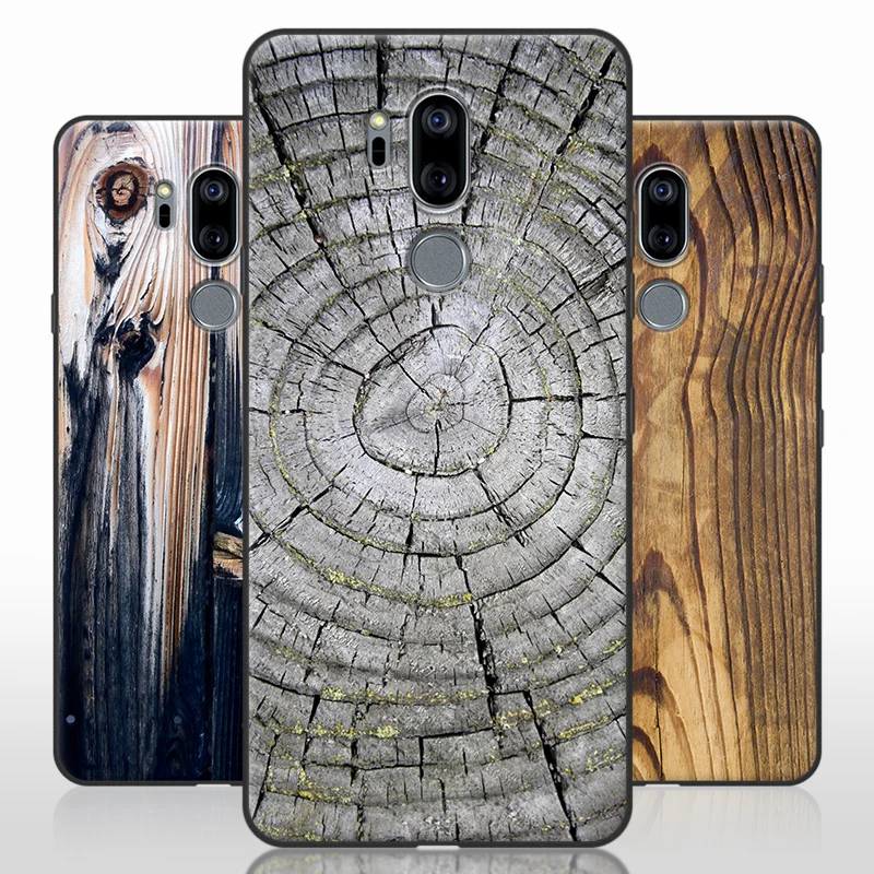 Для LG G7 чехол ThinQ TPU силиконовый мягкий деревянный камень узорчатый Телефон