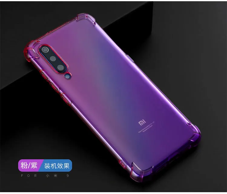 Xiaomi Redmi Note 7 чехол силиконовый ударопрочный защита подушка безопасности цветной