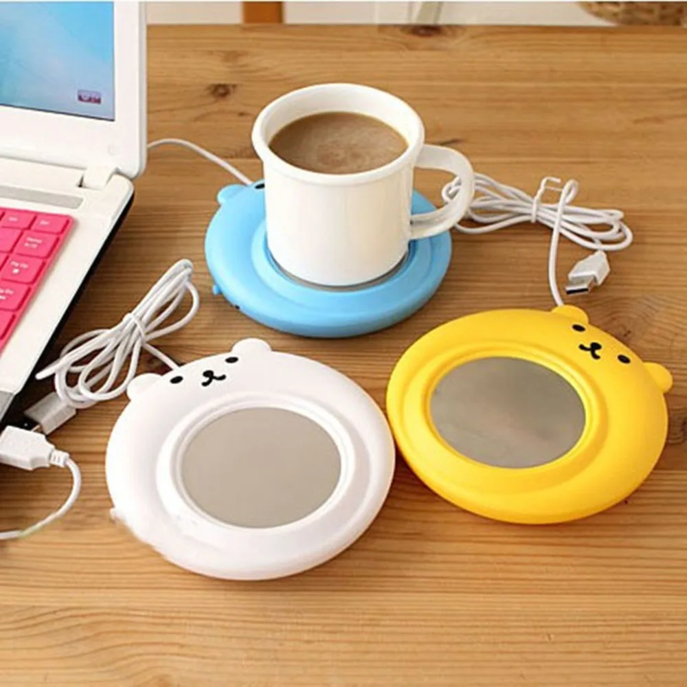Новый 1 шт. Симпатичный Медведь Дизайн USB Powered Кружка Грелка Кофе Чай Напитки