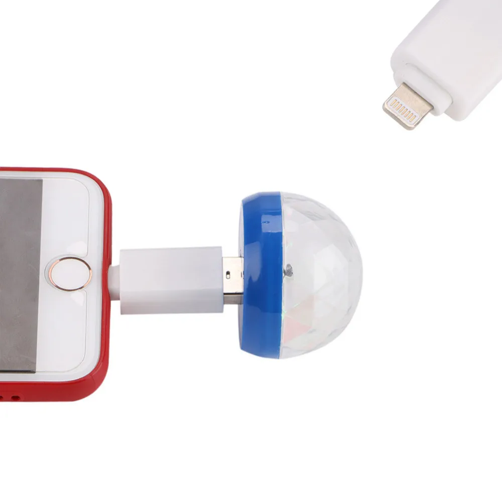 Диско сценический свет мини USB Голосовое управление портативный шар для