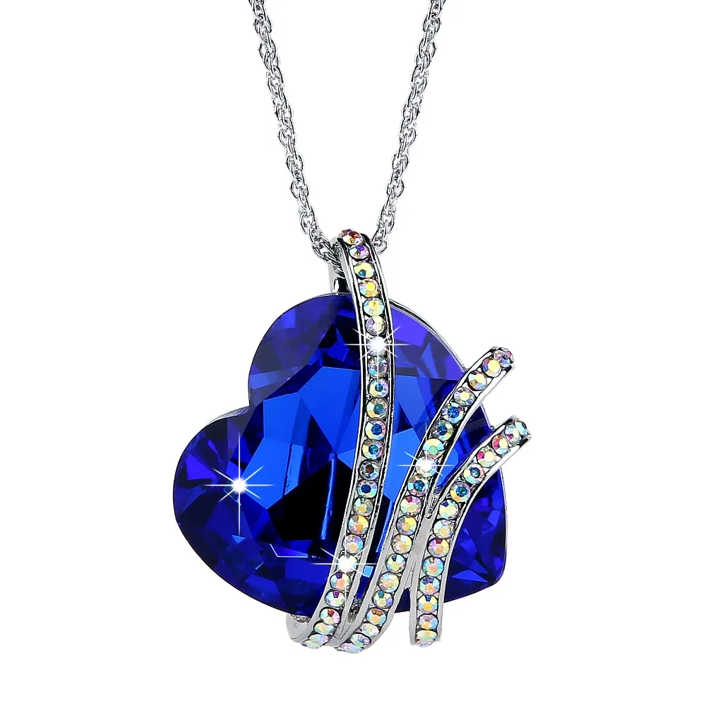 Женское Ожерелье и ожерелье с подвеской swarovki подвеской|stone heart|heart stonenecklace stone pendant |