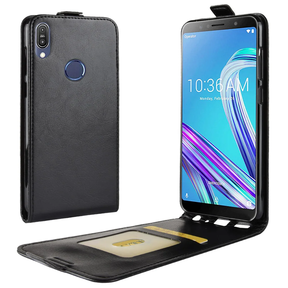 flip leather case for asus zenfone 5 ze620kl phone cover for zenfone max pro m1 zb602kl zb555kl case for asus zc554kl zc520kl free global shipping