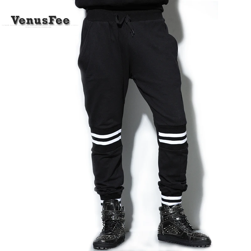 2017 новая мужская одежда для волос стиль хип хоп свободные штаны с завязками на