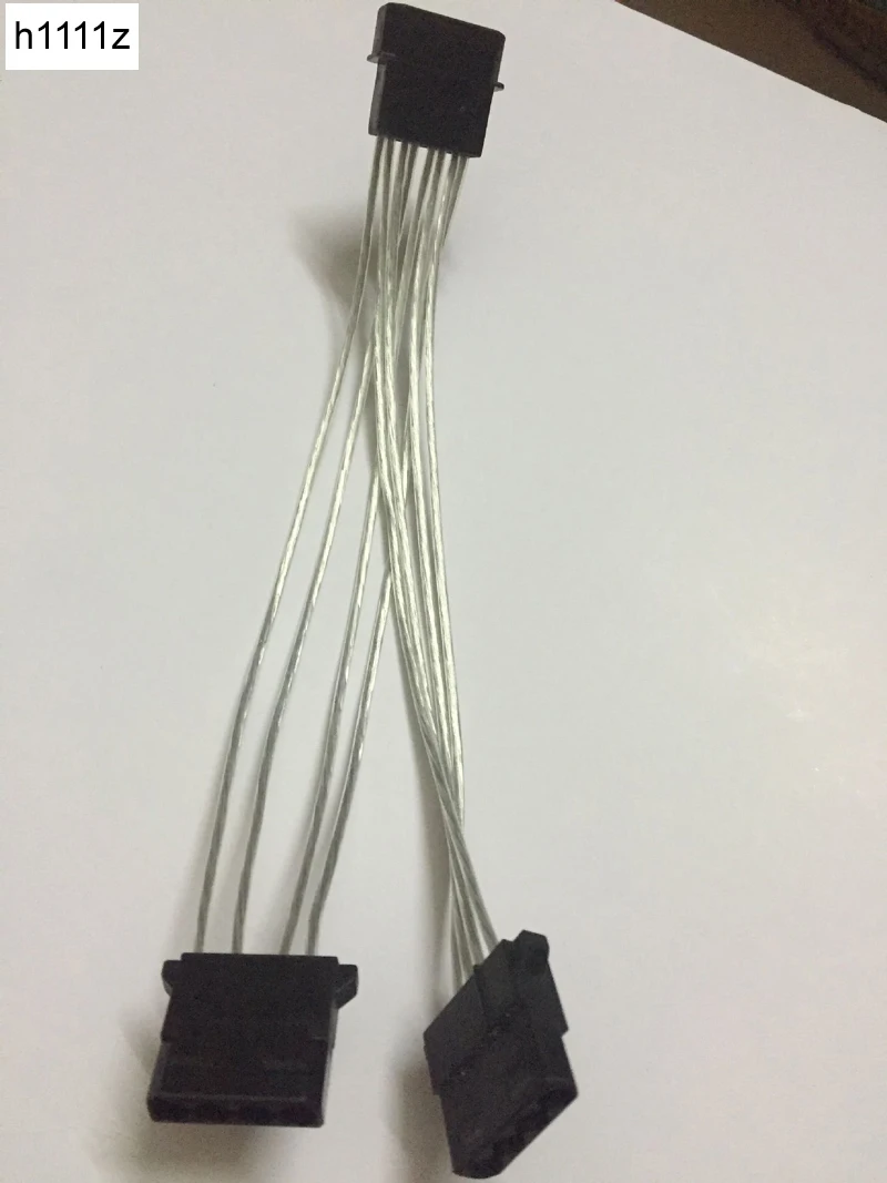 Кабель переходник Molex с 4 контактным штекером на 2 портовый разъем IDE внутренним